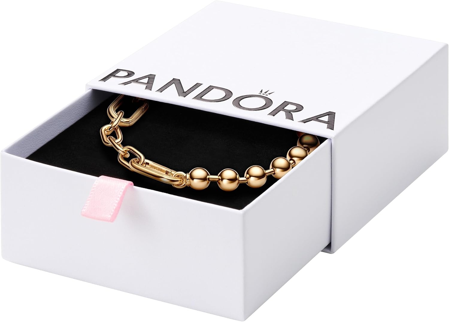 image:imagePANDORA Metal Bead amp Link Chain Bracelet Compatible ME Charms Gift for Her With Gift Box59 Inches