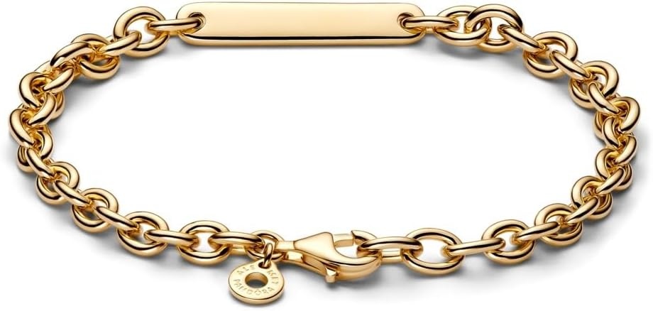image:imagePANDORA Moment Engravable Bar Link Bracelet Includes Gift BoxGold