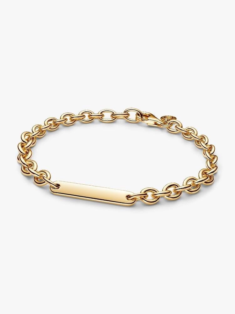 image:imagePANDORA Moment Engravable Bar Link Bracelet Includes Gift BoxGold