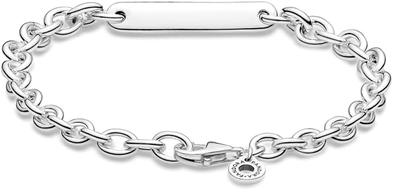 image:imagePANDORA Moment Engravable Bar Link Bracelet Includes Gift BoxSilver