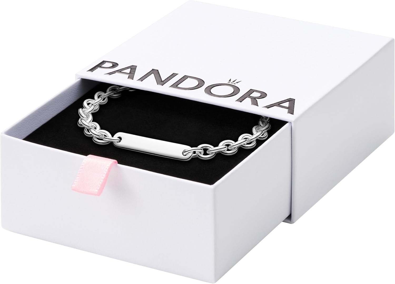 image:imagePANDORA Moment Engravable Bar Link Bracelet Includes Gift BoxSilver