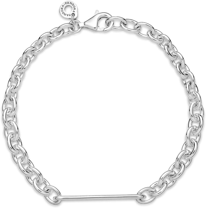 image:imagePANDORA Moment Engravable Bar Link Bracelet Includes Gift BoxSilver