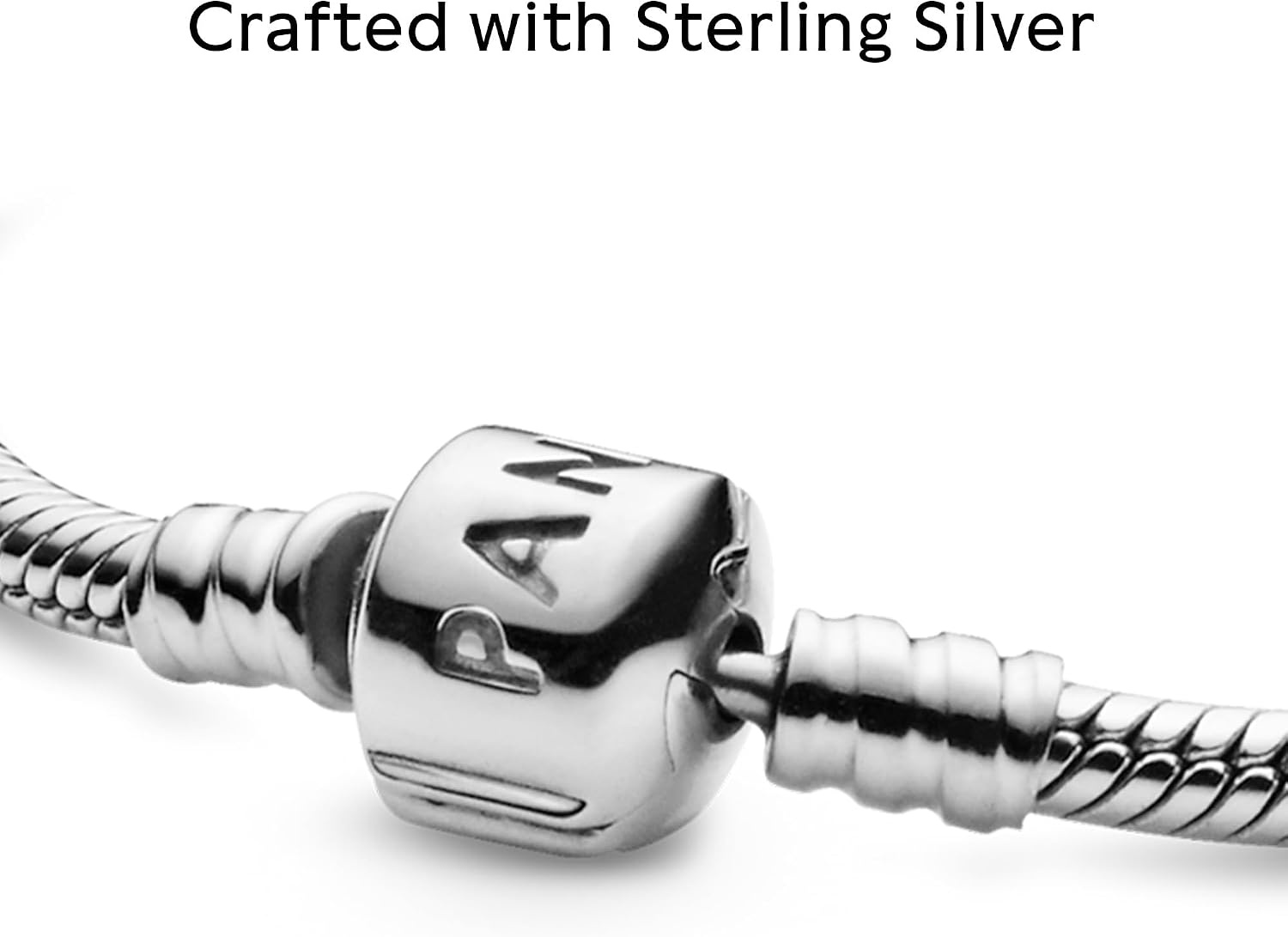 image:imagePANDORA Moments Barrel Clasp Snake Chain Bracelet Bracelet for Women With Gift BoxSilver