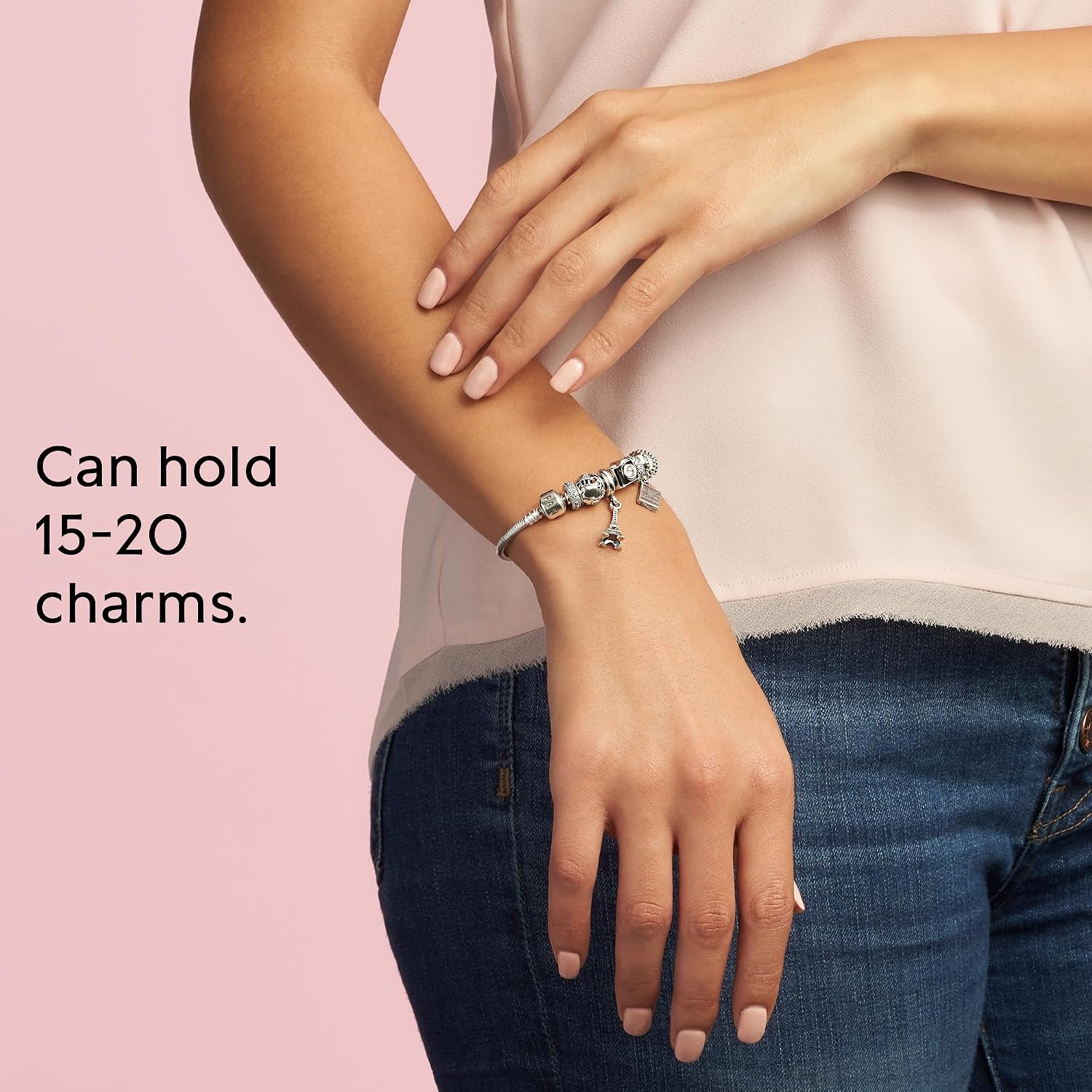 image:imagePANDORA Moments Barrel Clasp Snake Chain Bracelet Bracelet for Women With Gift BoxSilver
