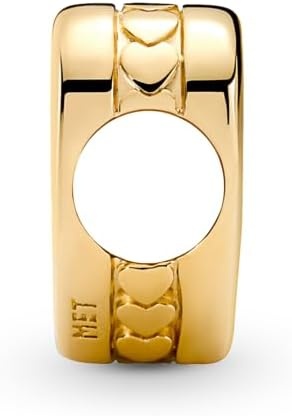 image:imagePANDORA Moments Engravable Heart Charm Jewelry for Women Includes Gift Box14k goldplated unique metal blend