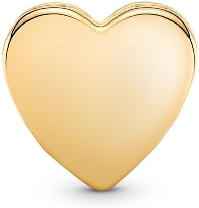 image:imagePANDORA Moments Engravable Heart Charm Jewelry for Women Includes Gift Box14k goldplated unique metal blend