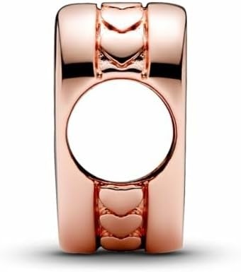 image:imagePANDORA Moments Engravable Heart Charm Jewelry for Women Includes Gift Box14k rose goldplated unique metal blend