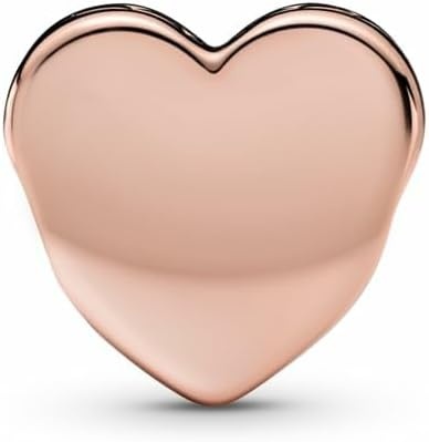 image:imagePANDORA Moments Engravable Heart Charm Jewelry for Women Includes Gift Box14k rose goldplated unique metal blend