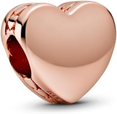 image:imagePANDORA Moments Engravable Heart Charm Jewelry for Women Includes Gift Box14k rose goldplated unique metal blend