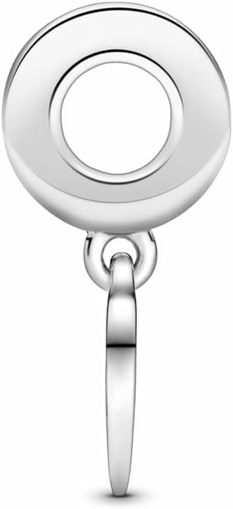 image:imagePANDORA Moments Engravable Heart Tag Dangle Charm Sterling Silver with Cubic Zirconia Jewelry for Women Includes Gift Box