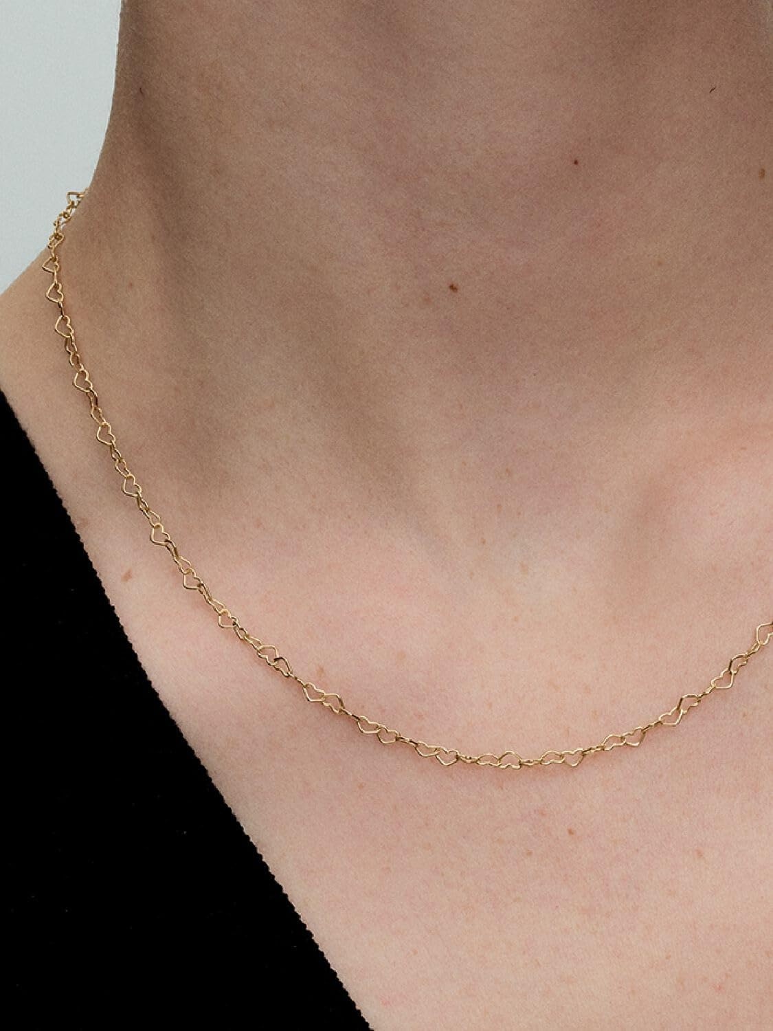 image:imagePANDORA Moments Linked Hearts Collier Necklace Gift for Women Includes Gift Box Size 177Gold