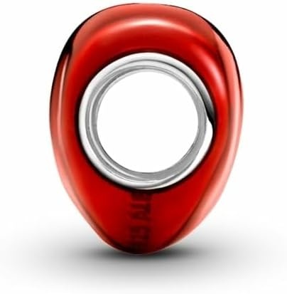 image:imagePANDORA Moments Metallic Red Heart Charm Sterling Silver Charm with Enamel Jewelry for Women Includes Gift Box