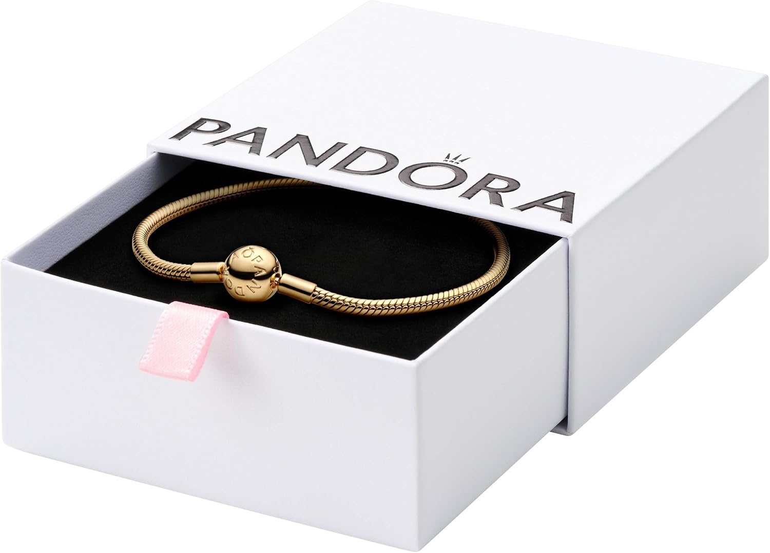 image:imagePANDORA Moments Snake Chain Bracelet HandFinished Charm Bracelet Jewelry for Her with Gift Box Compatible Moments Charms Sterling Silver63 Inches