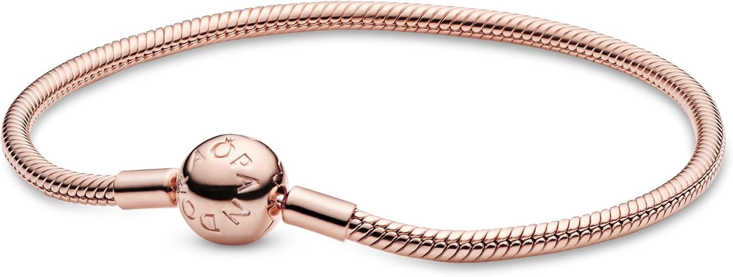 image:imagePANDORA Moments Snake Chain Bracelet HandFinished Charm Bracelet Jewelry for Her with Gift Box Compatible Moments Charms Sterling Silver67 Inches