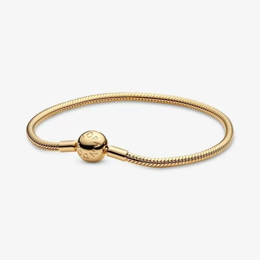 image:imagePANDORA Moments Snake Chain Bracelet HandFinished Charm Bracelet Jewelry for Her with Gift Box Compatible Moments Charms Sterling Silver67 Inches