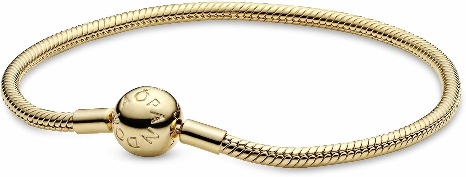 image:imagePANDORA Moments Snake Chain Bracelet HandFinished Charm Bracelet Jewelry for Her with Gift Box Compatible Moments Charms Sterling Silver75 Inches