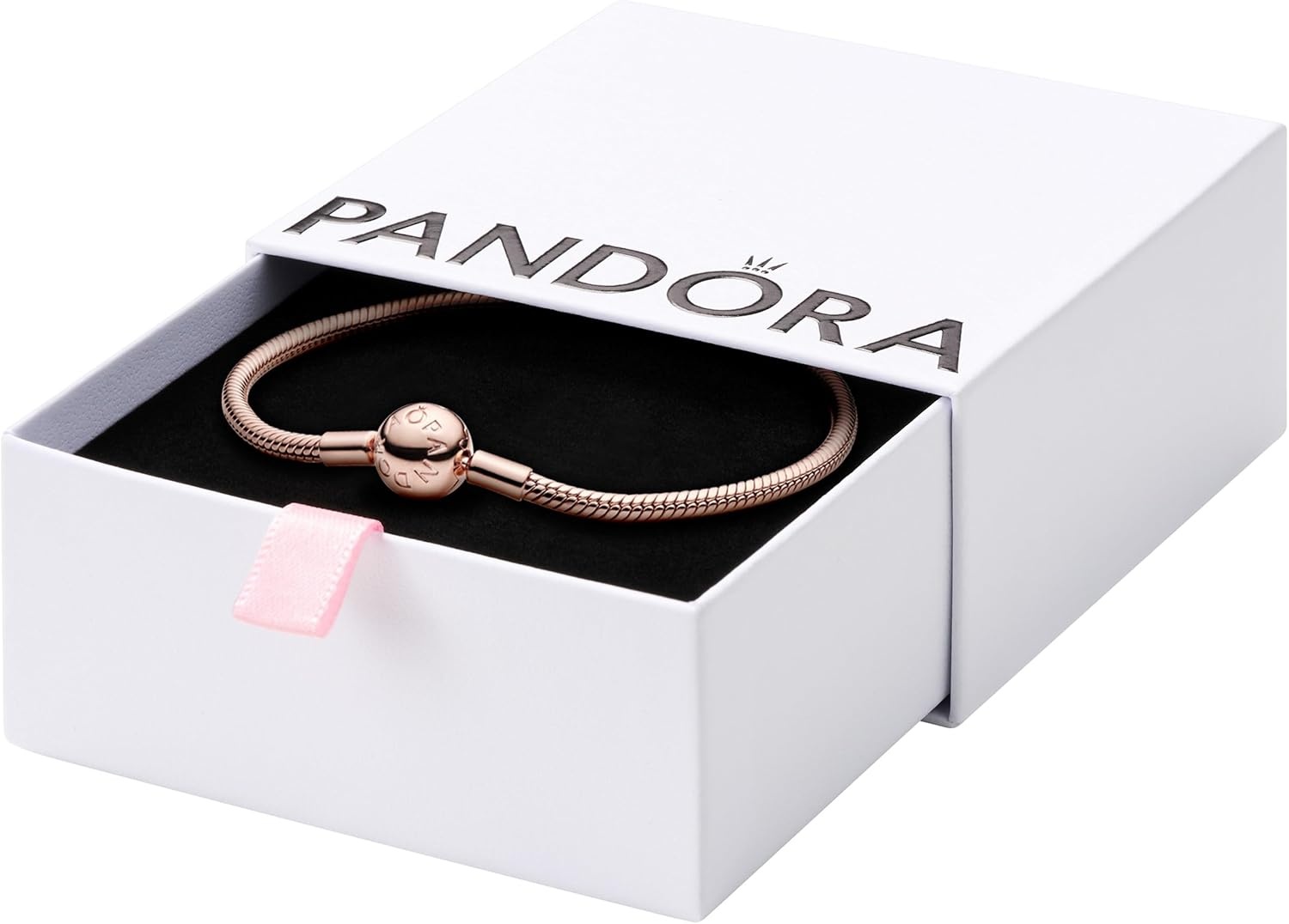 image:imagePANDORA Moments Snake Chain Bracelet HandFinished Charm Bracelet Jewelry for Her with Gift Box Compatible Moments Charms Sterling Silver75 Inches