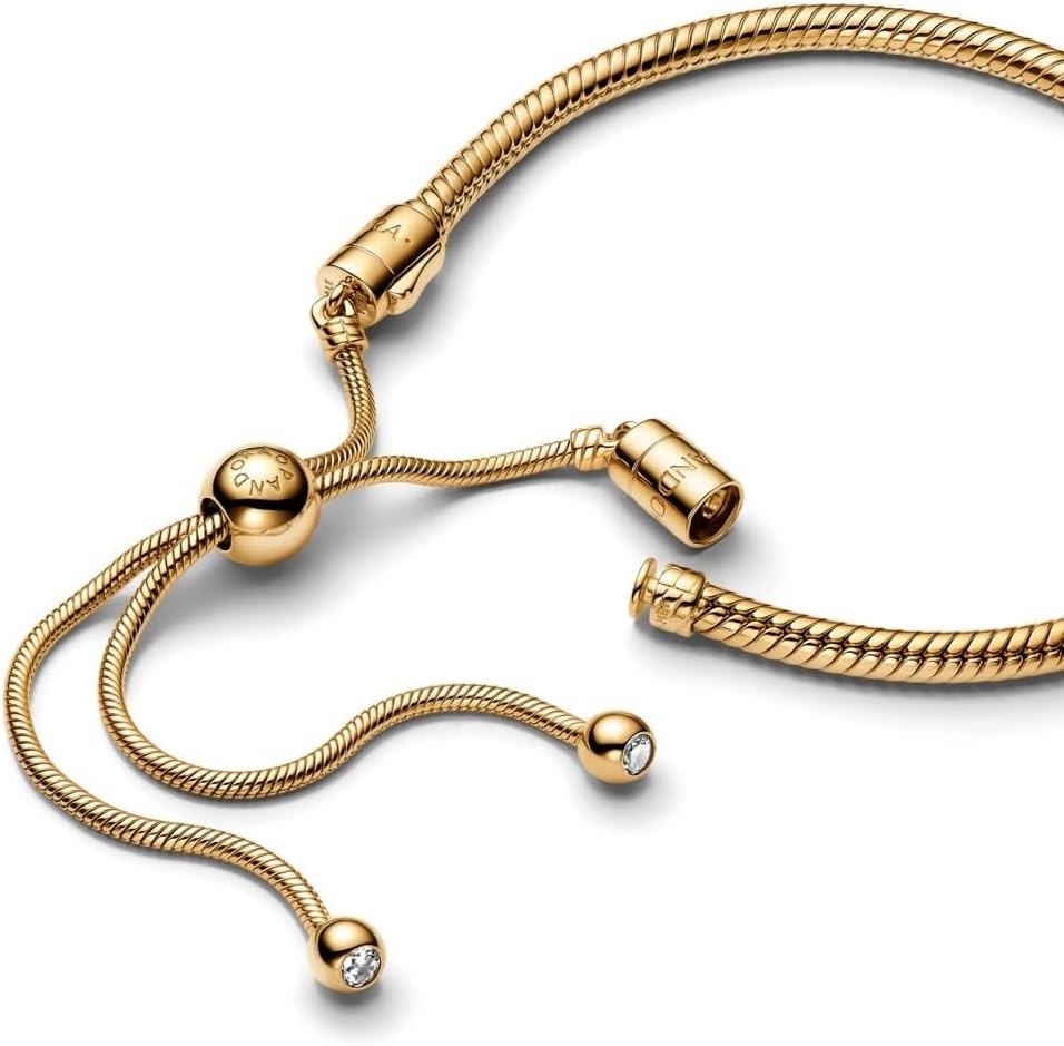 image:imagePANDORA Moments Snake Chain Slider Bracelet110 Centimeters