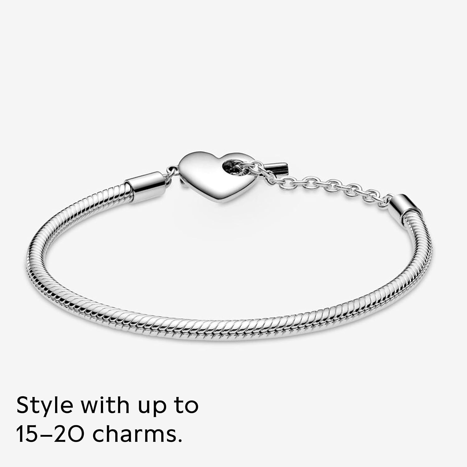image:imagePANDORA Moments Sparkling Crown O Pav Clasp Snake Chain Bracelet Gift for Her With Gift Box75 Inches