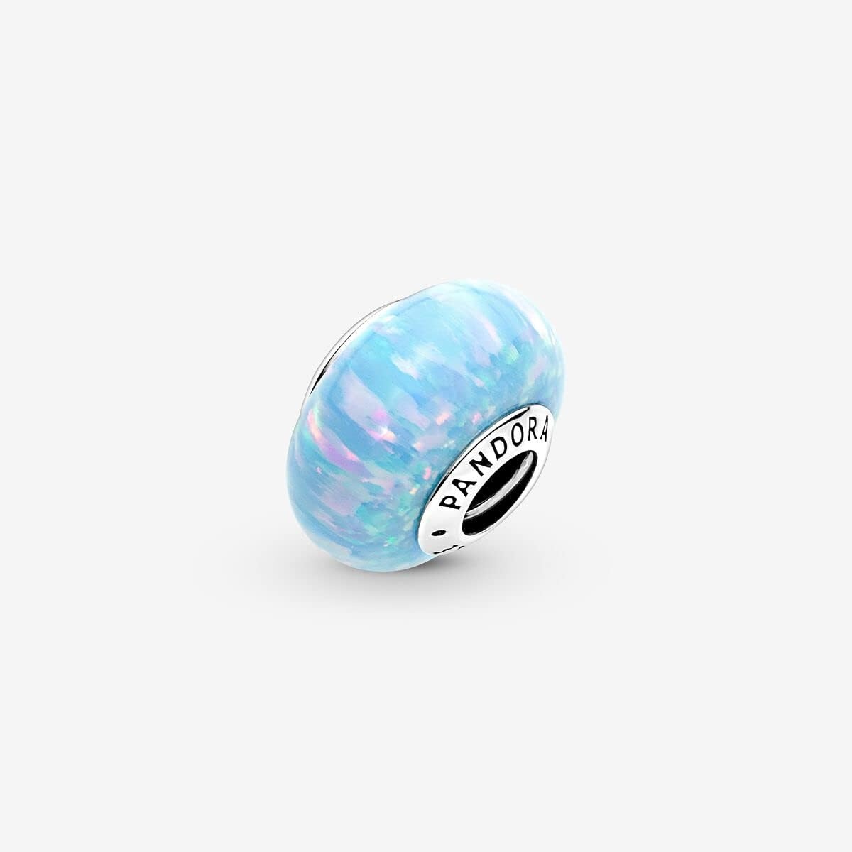 image:imagePANDORA Opalescent Charm Summer Jewelry Compatible Moments Gift for Her Sterling Silver with Blue Opal With Gift BoxOcean Blue