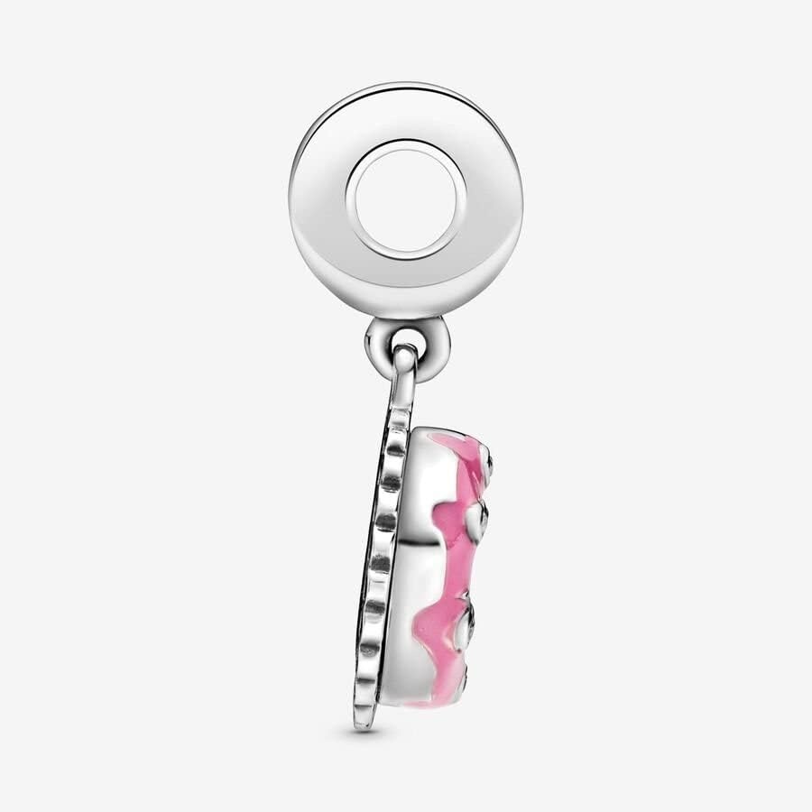 image:imagePANDORA Pink Birthday Cake Dangle Charm Compatible Moments Gift for Her Made with Sterling Silver Cubic Zirconia amp Enamel with Gift Box