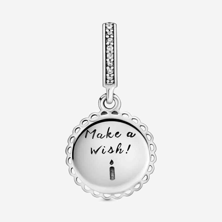 image:imagePANDORA Pink Birthday Cake Dangle Charm Compatible Moments Gift for Her Made with Sterling Silver Cubic Zirconia amp Enamel with Gift Box