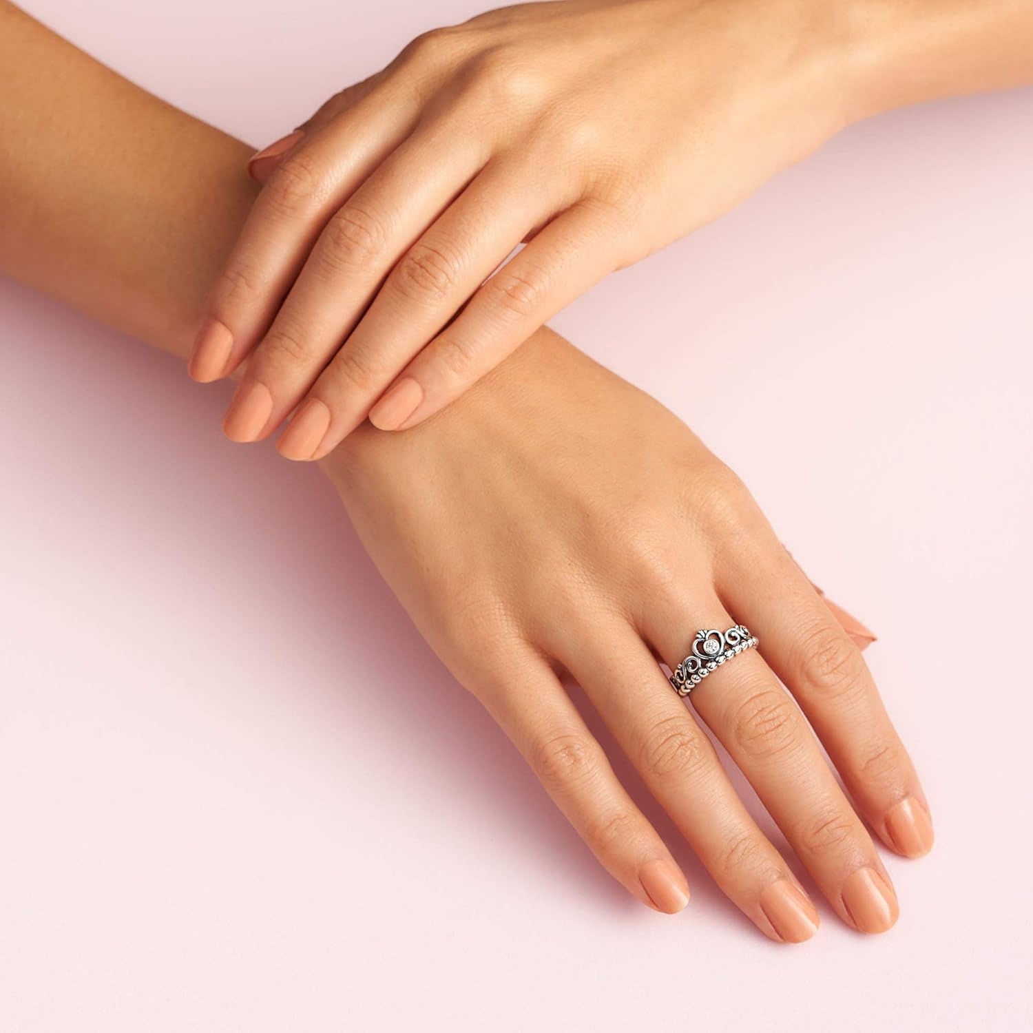 image:imagePANDORA Princess Tiara Crown Ring Ring for Women Ring with Cubic Zirconia Gift for Her With Gift BoxSterling Silver