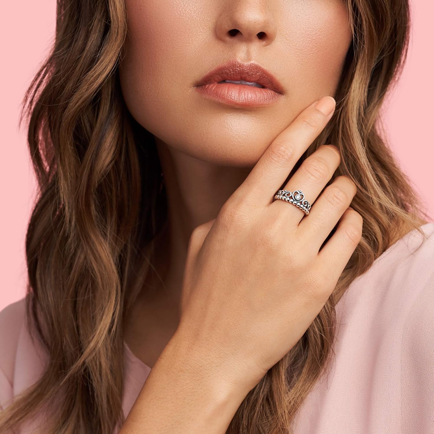 image:imagePANDORA Princess Tiara Crown Ring Ring for Women Ring with Cubic Zirconia Gift for Her With Gift BoxSterling Silver