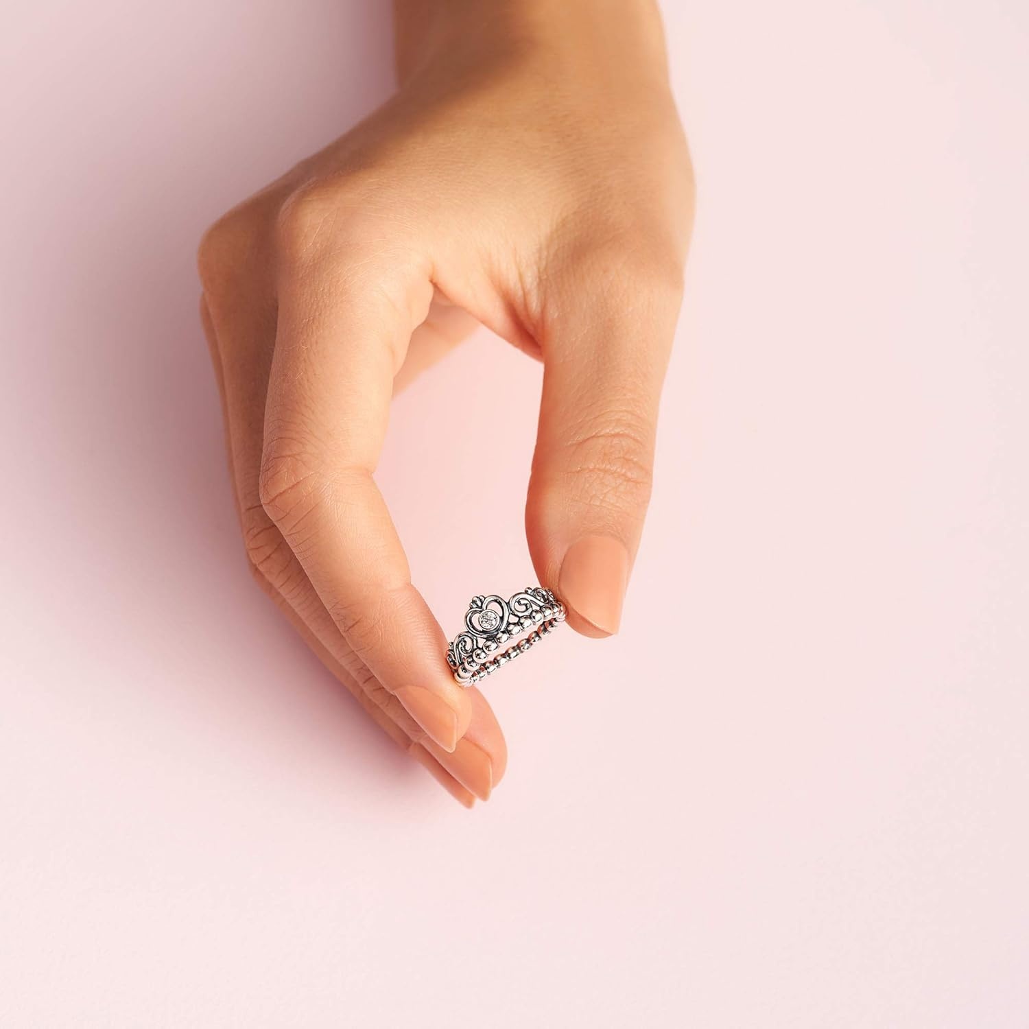image:imagePANDORA Princess Tiara Crown Ring Ring for Women Ring with Cubic Zirconia Gift for Her With Gift BoxSterling Silver