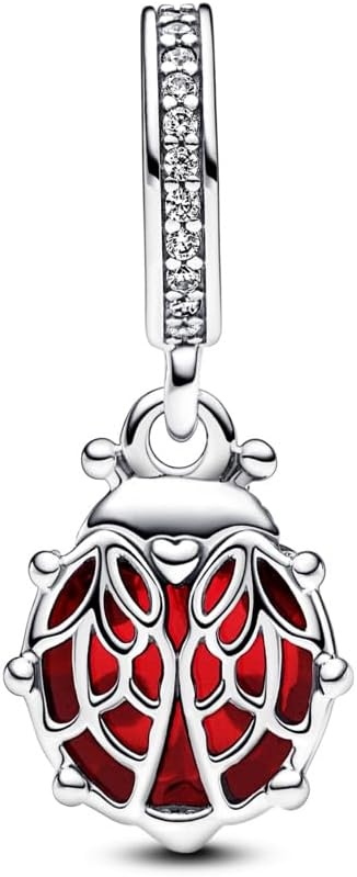 image:imagePANDORA Red Ladybug Dangle Charm Compatible with PANDORA Moments Jewelry for Women Gift for Her Made with Sterling Silver amp Enamel With Gift Box