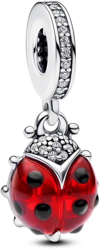 image:imagePANDORA Red Ladybug Dangle Charm Compatible with PANDORA Moments Jewelry for Women Gift for Her Made with Sterling Silver amp Enamel With Gift Box