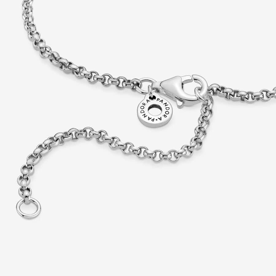 image:imagePANDORA Rolo Chain Necklace Adjustable with Lobster Clasp for Her Sterling Silver with Gift Box 236