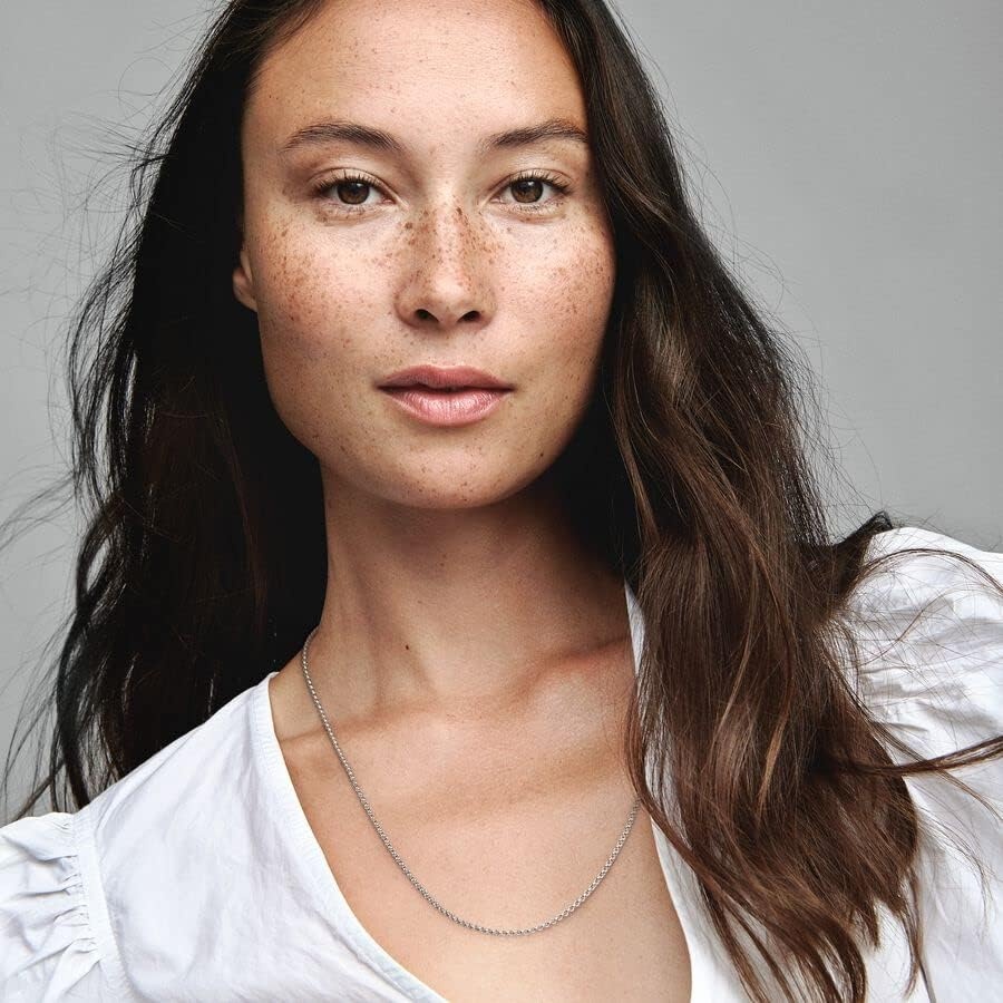 image:imagePANDORA Rolo Chain Necklace Adjustable with Lobster Clasp for Her Sterling Silver with Gift Box 236