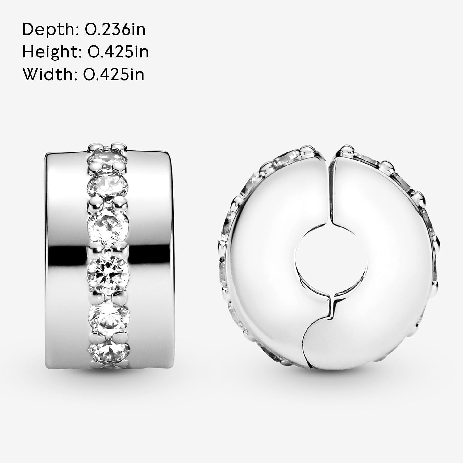 image:imagePANDORA Shining Path Clip Charm Compatible Moments Bracelets Jewelry for Women Gift for Women in Your Life Made with Sterling Silver amp Cubic Zirconia With Gift Box