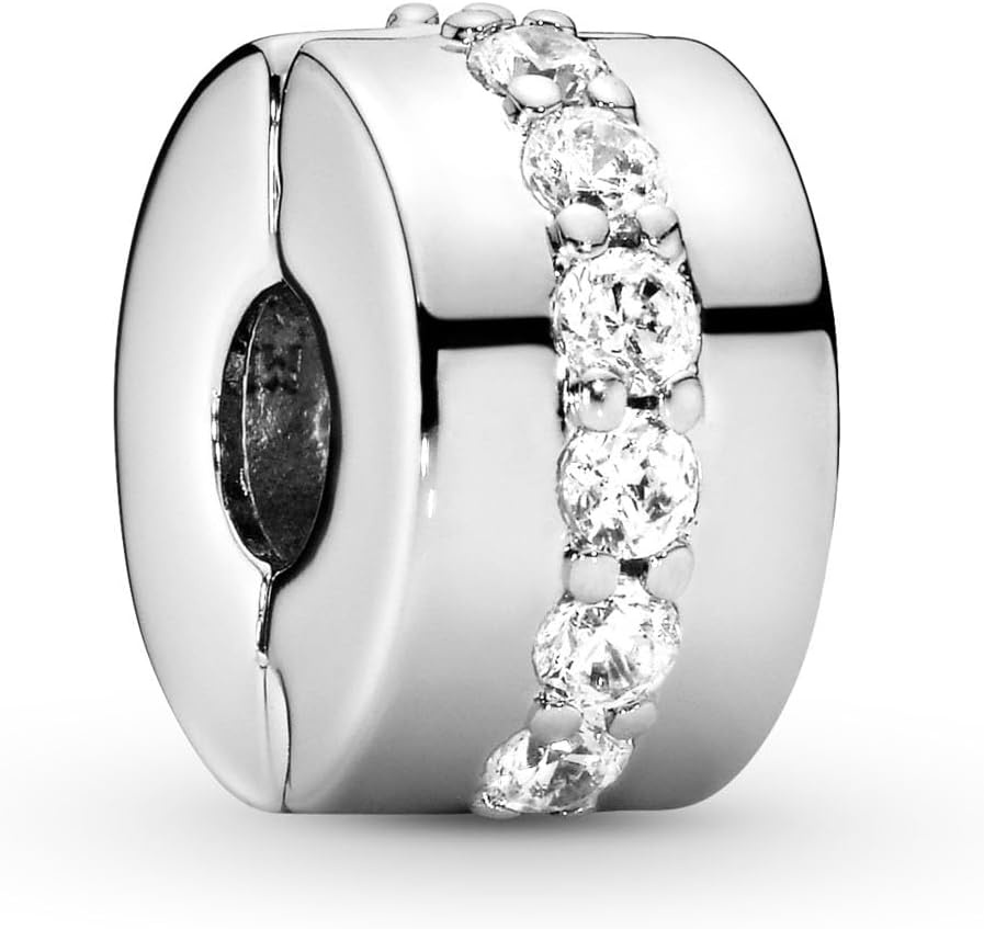image:imagePANDORA Shining Path Clip Charm Compatible Moments Bracelets Jewelry for Women Gift for Women in Your Life Made with Sterling Silver amp Cubic Zirconia With Gift Box