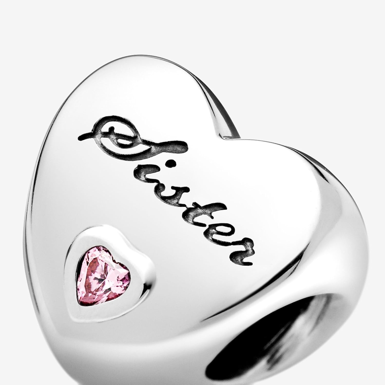 image:imagePANDORA Sisters Love Charm Compatible Moments Jewelry for Women Sterling Silver Bracelet Charm with Cubic Zirconia Gift with Gift Box