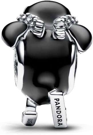 image:imagePANDORA Skiing Penguin Charm Gift for Her Compatible Moments Sterling Silver with Cubic Zirconia With Gift Box