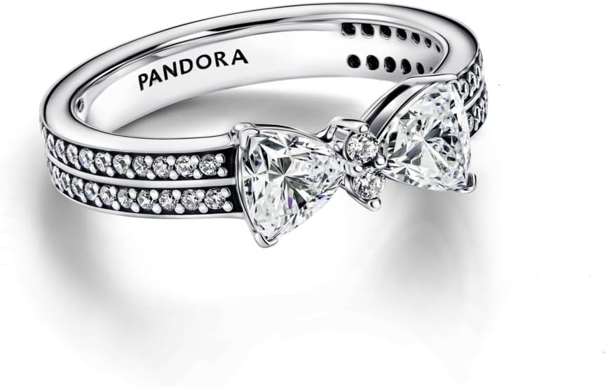 image:imagePANDORA Sparkling Bow DoubleRow Ring