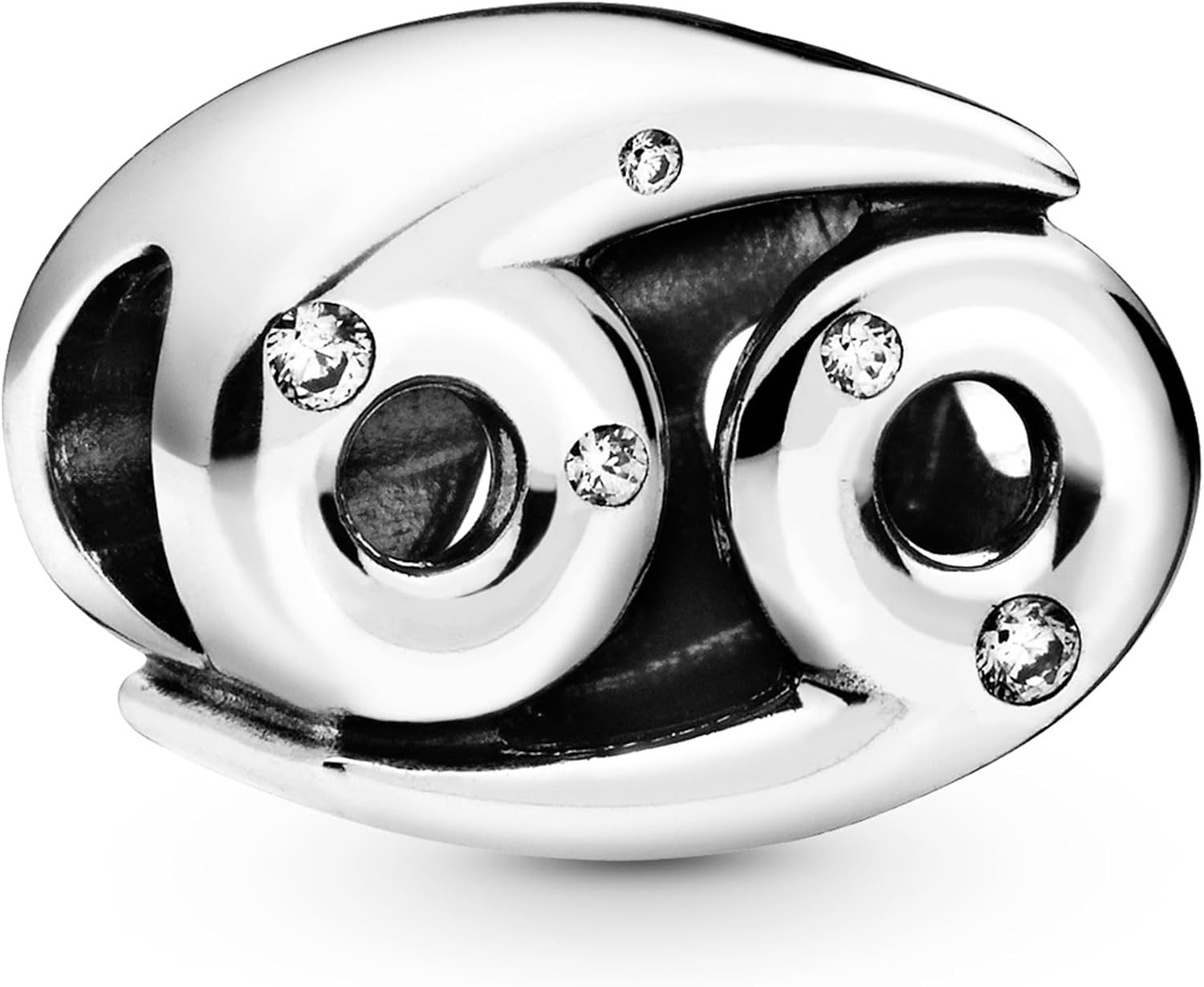 image:imagePANDORA Sparkling Cancer Zodiac Charm Gift for Her Compatible with PANDORA Moments Sterling Silver with Cubic Zirconia With Gift Box