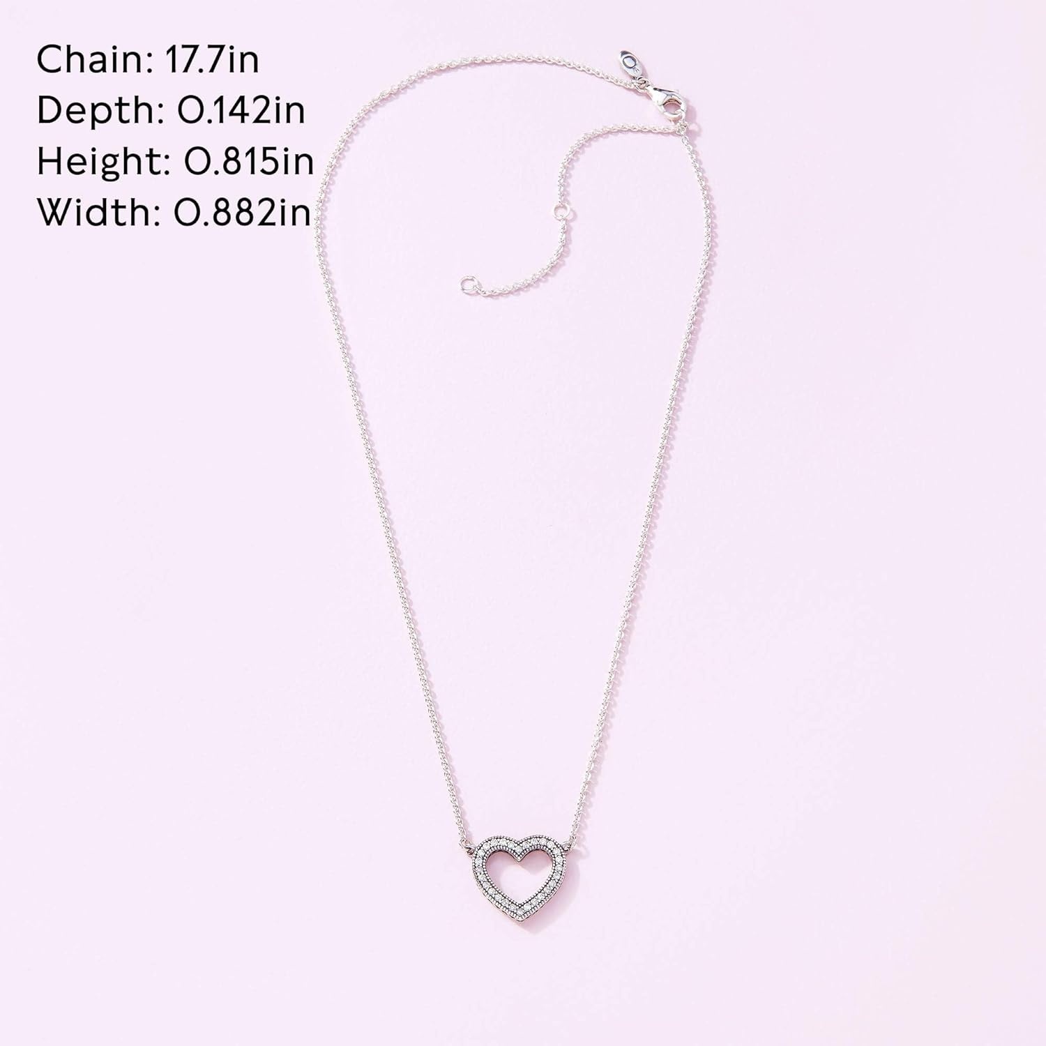 image:imagePANDORA Sparkling Handwritten Love Collier Necklace Sterling Silver Necklace with Cubic Zirconia for Women PANDORA Moments Jewelry Gift for Women Includes Gift Box 177