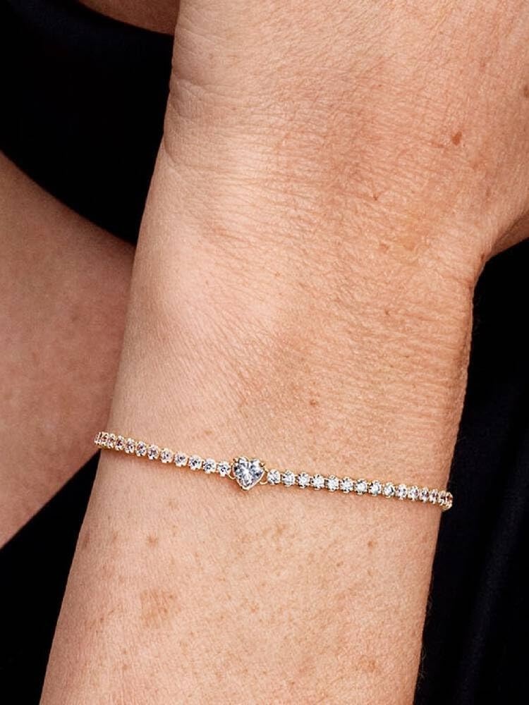 image:imagePANDORA Sparkling Heart Tennis BraceletGold