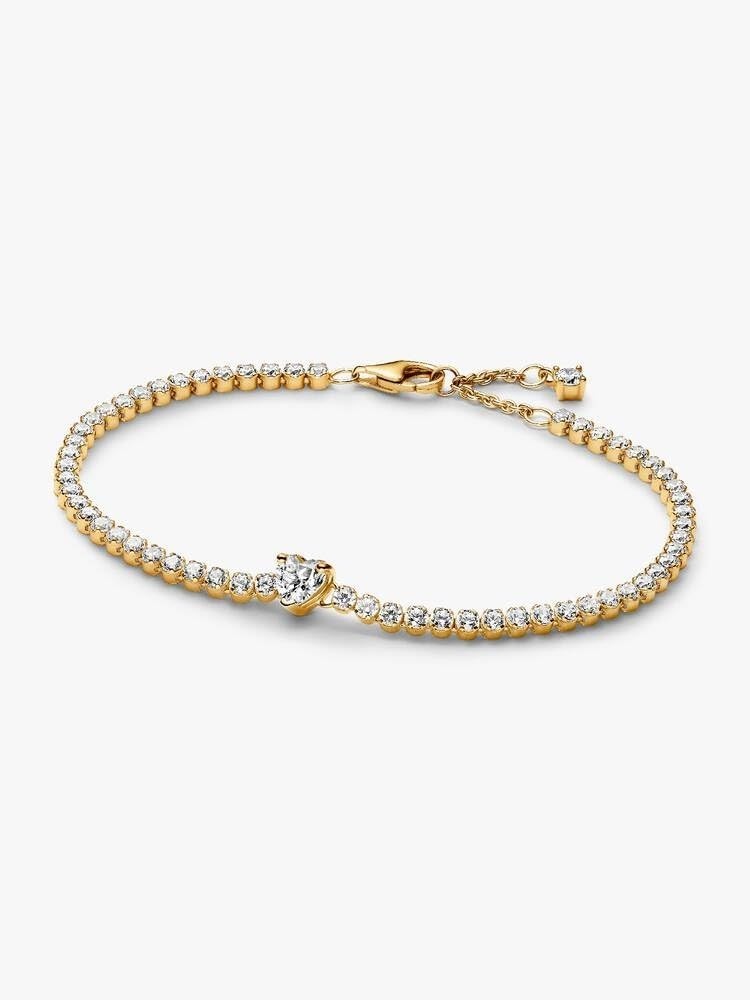 image:imagePANDORA Sparkling Heart Tennis BraceletGold