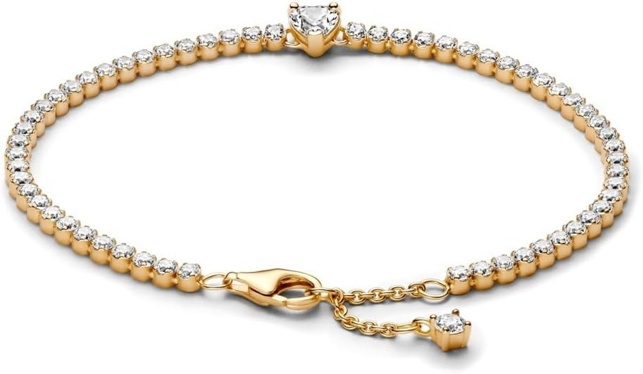 image:imagePANDORA Sparkling Heart Tennis BraceletGold