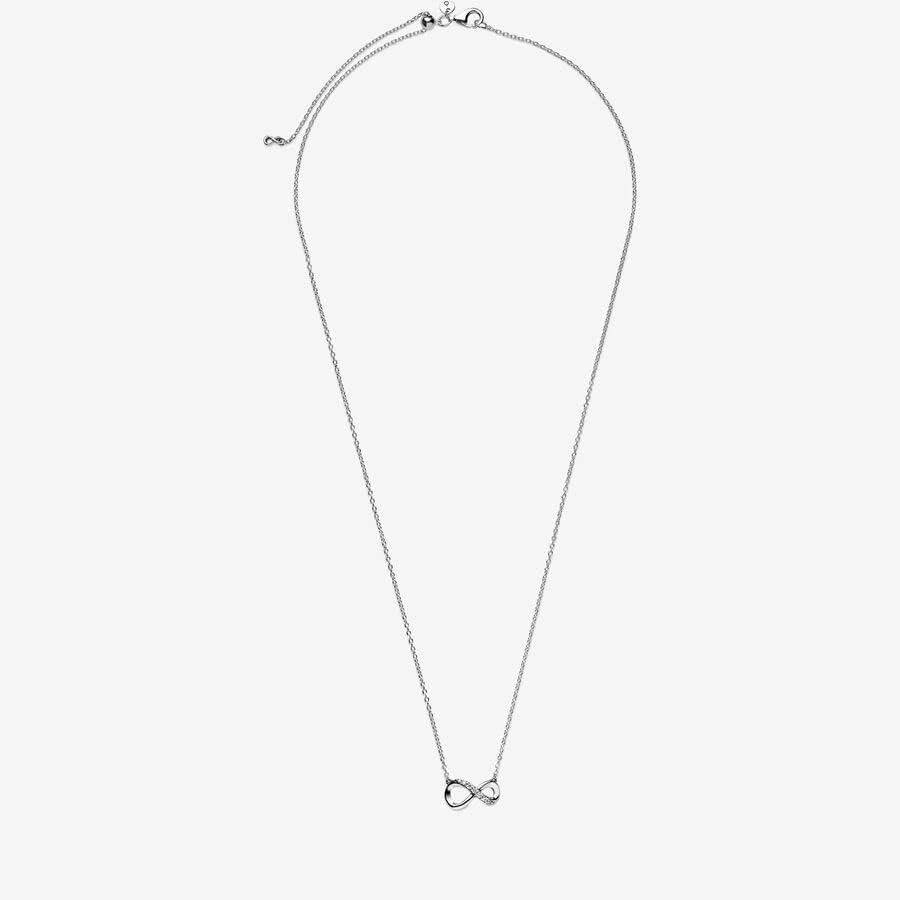 image:imagePANDORA Sparkling Infinity Collier Necklace Stunning Womens Jewelry Gift for Her With Gift Box 197Sterling Silver