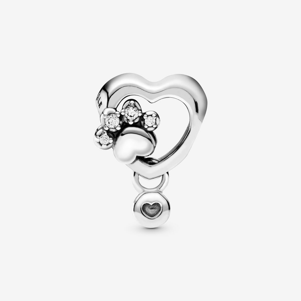 image:imagePANDORA Sparkling Paw Print amp Heart Charm Compatible with PANDORA Moments Jewelry for Women Gift for Her Made with Sterling Silver amp Cubic Zirconia With Gift Box
