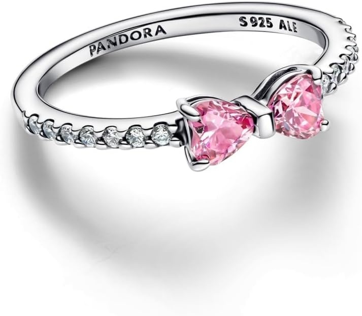 image:imagePANDORA Sparkling Pink Bow Ring