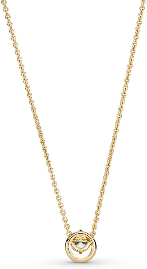 image:imagePANDORA Sparkling Round Halo Pendant Collier Necklace Gift for Women Includes Gift Box 177Yellow Gold