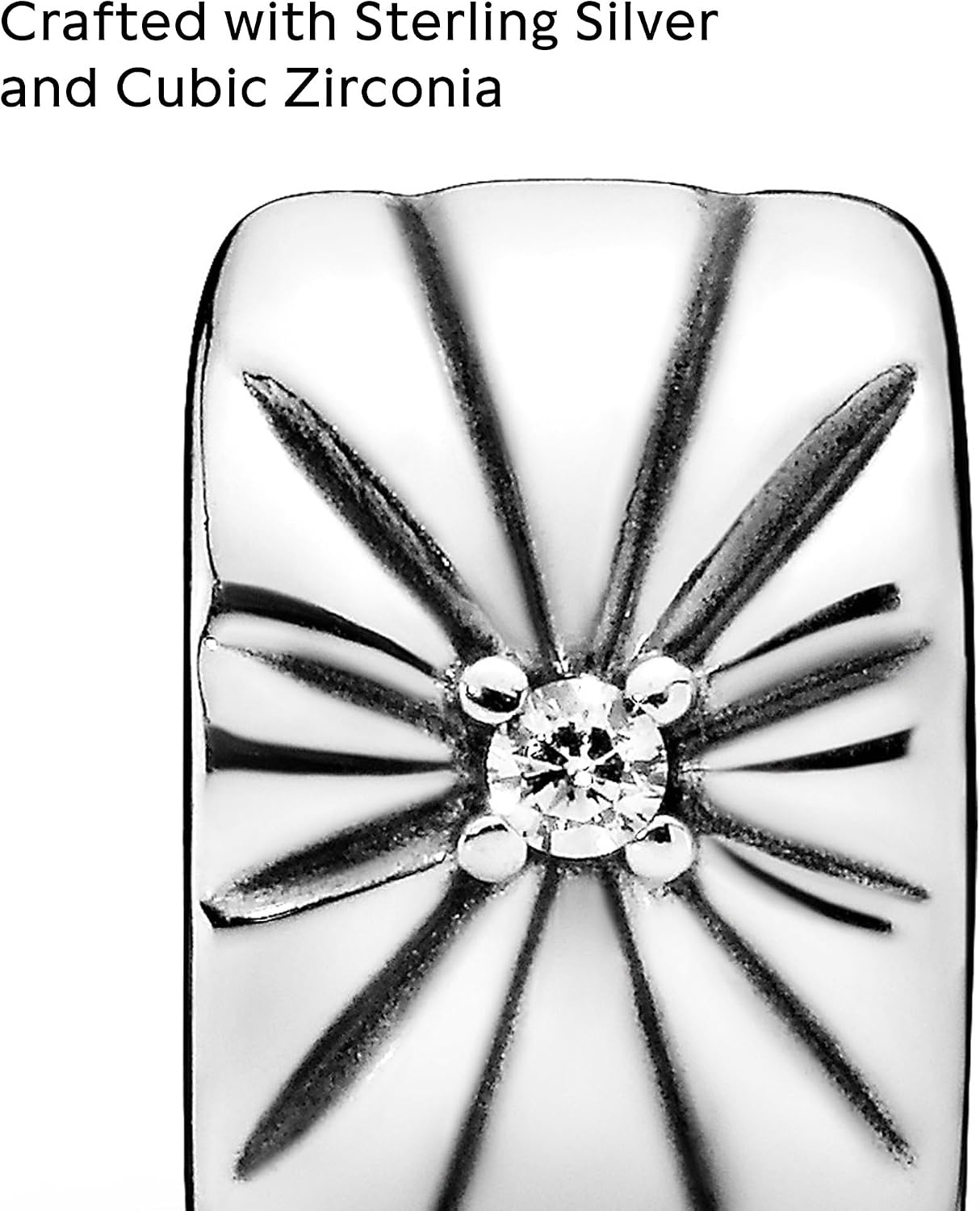 image:imagePANDORA Sparkling Sunburst Clip Charm Gift for Her Compatible Moments Sterling Silver with Cubic Zirconia With Gift Box