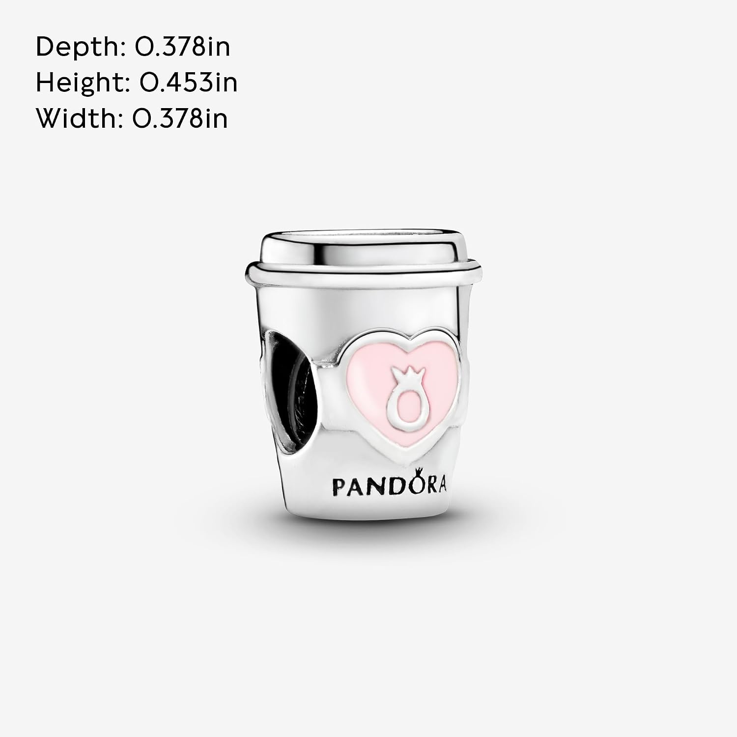 image:imagePANDORA Take a Break Coffee Cup Charm Engraved Charm Gift for Coffee Lovers With Gift Box Compatible Moments Charm Bracelets Sterling Silver