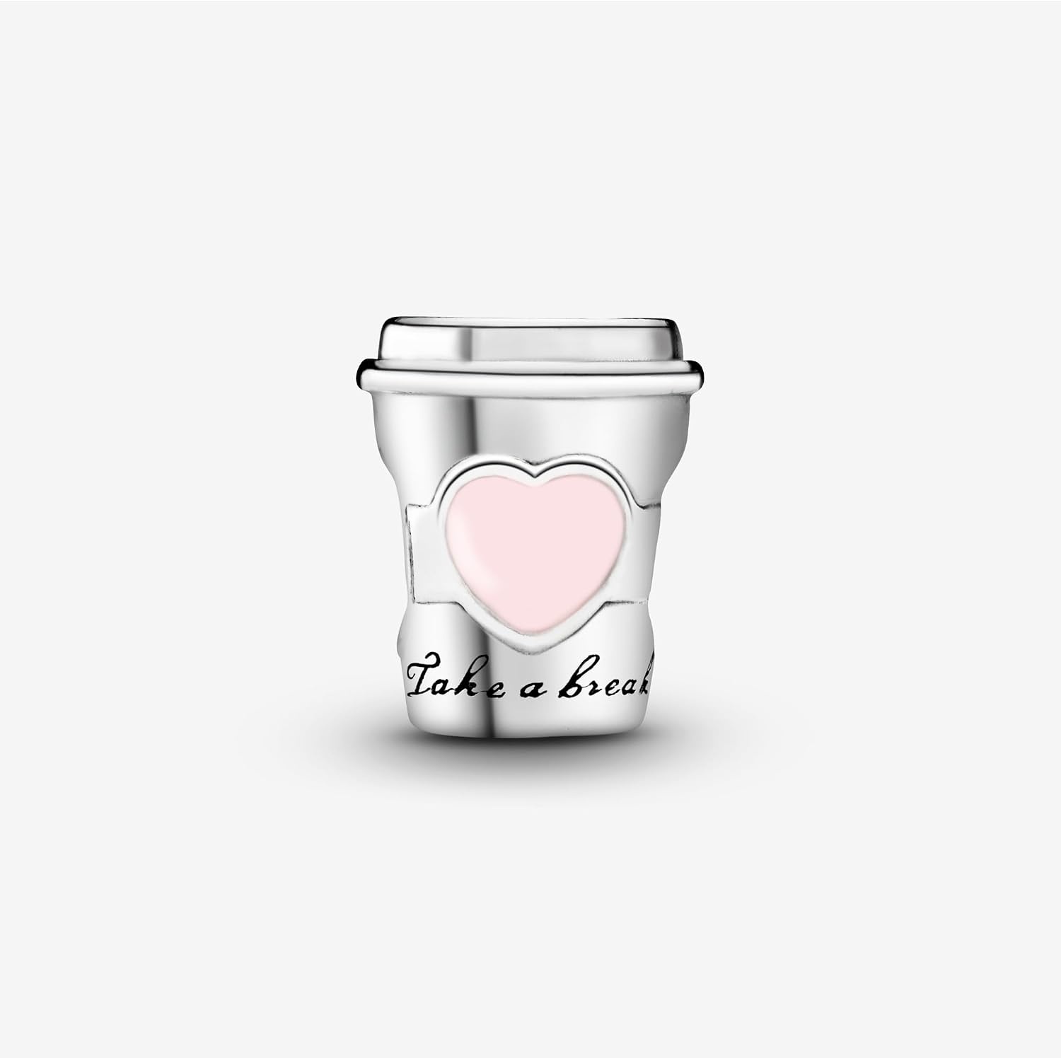 image:imagePANDORA Take a Break Coffee Cup Charm Engraved Charm Gift for Coffee Lovers With Gift Box Compatible Moments Charm Bracelets Sterling Silver